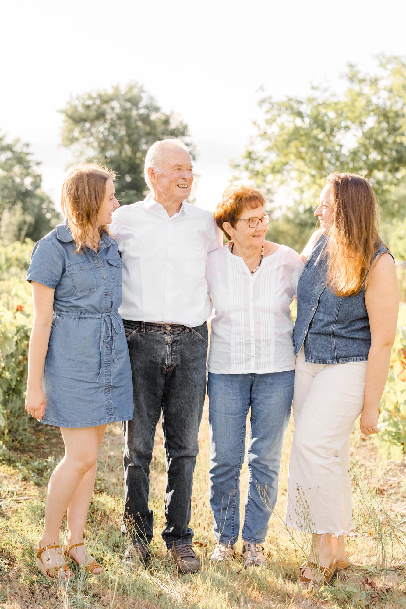 bonheur sourire jeans beige marron