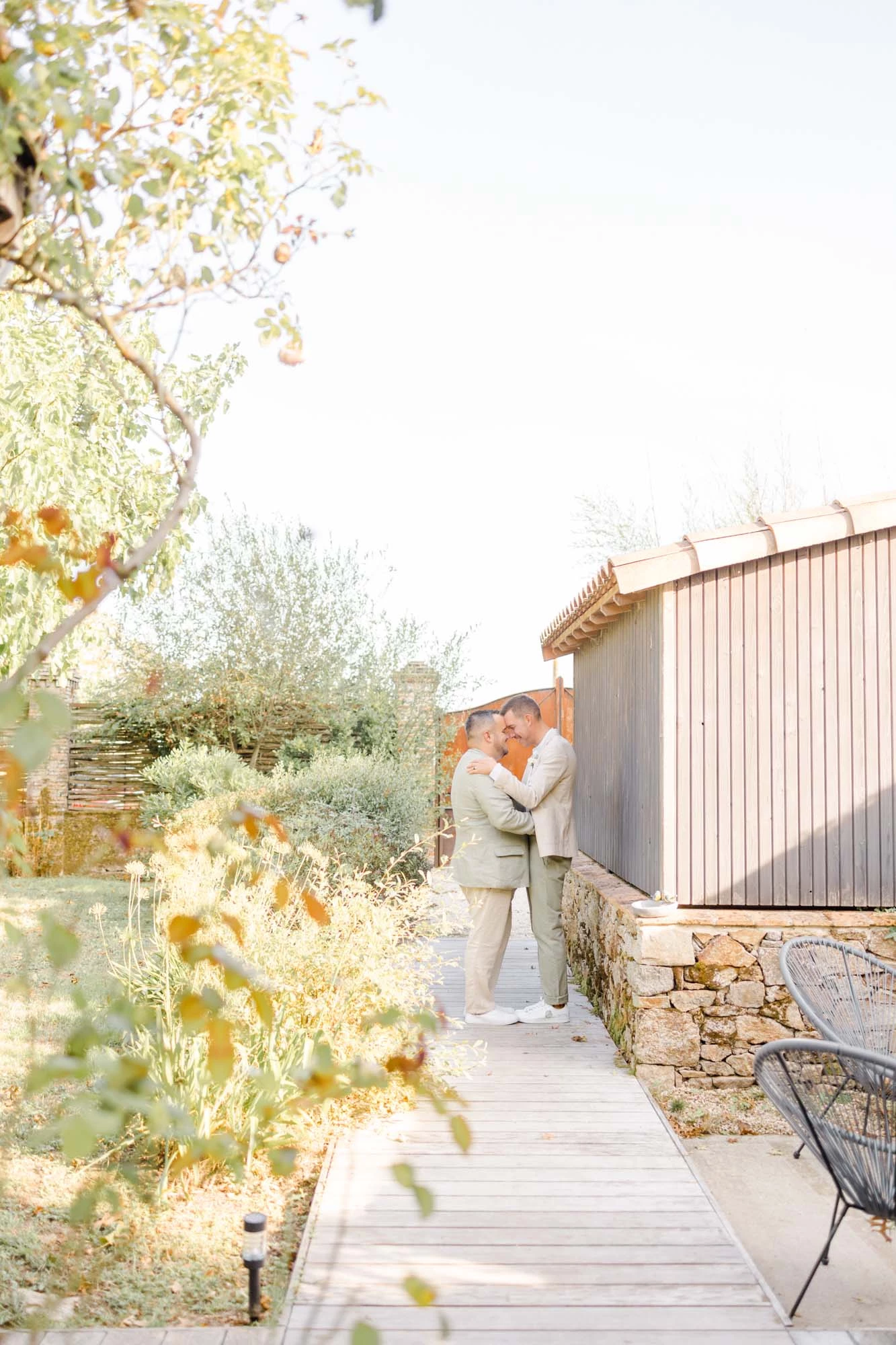 printemps, jardin, arrière-cour, vert, amour