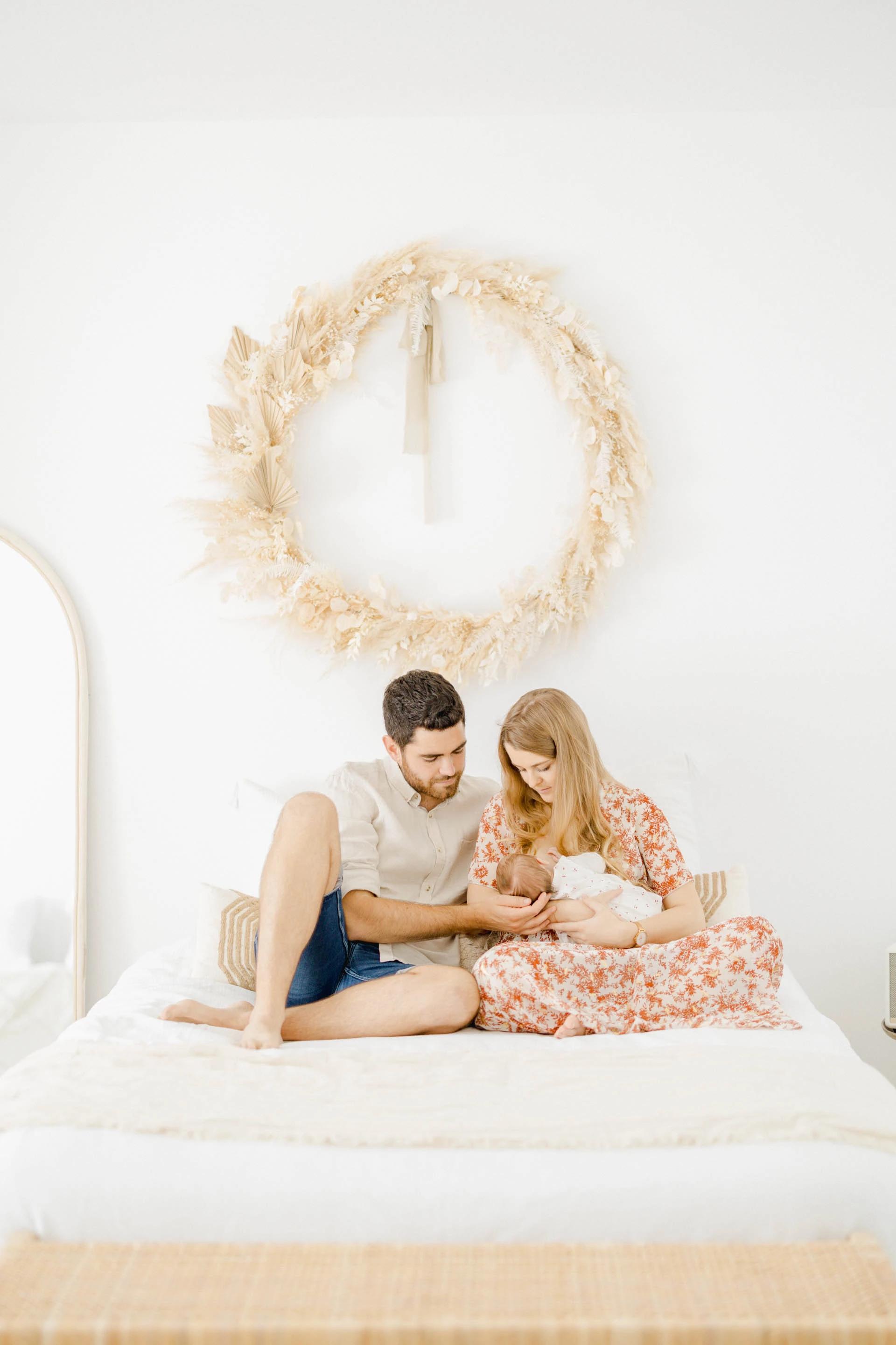 bonheur rose beige gris marron