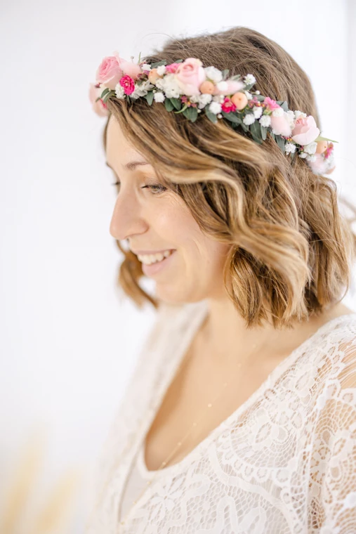 fleur bonheur sourire rose pétale