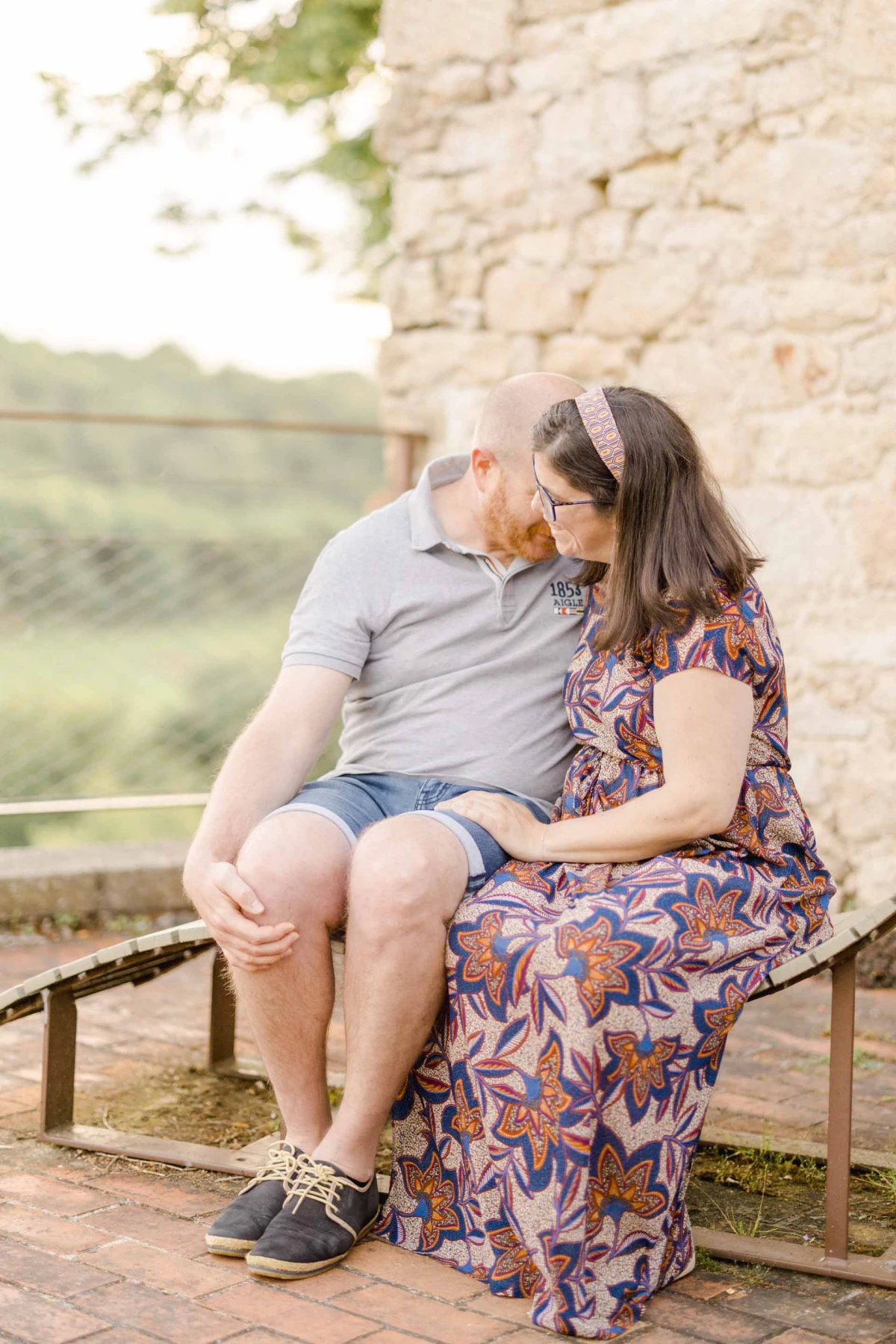 robe bonheur amour marron gris