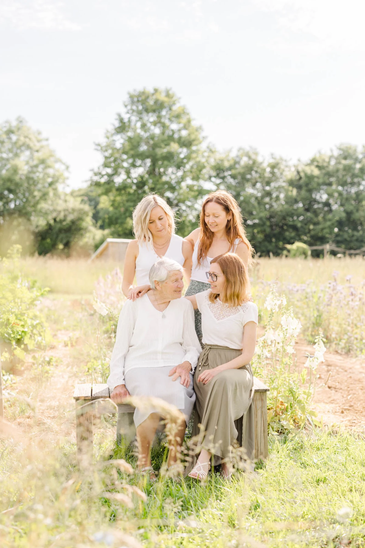 bonheur plantes robe prairie sourire