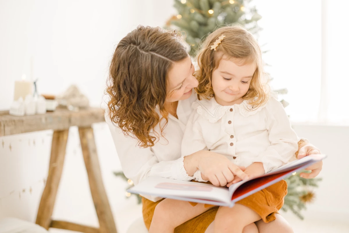 Séance de Noël famille au studio