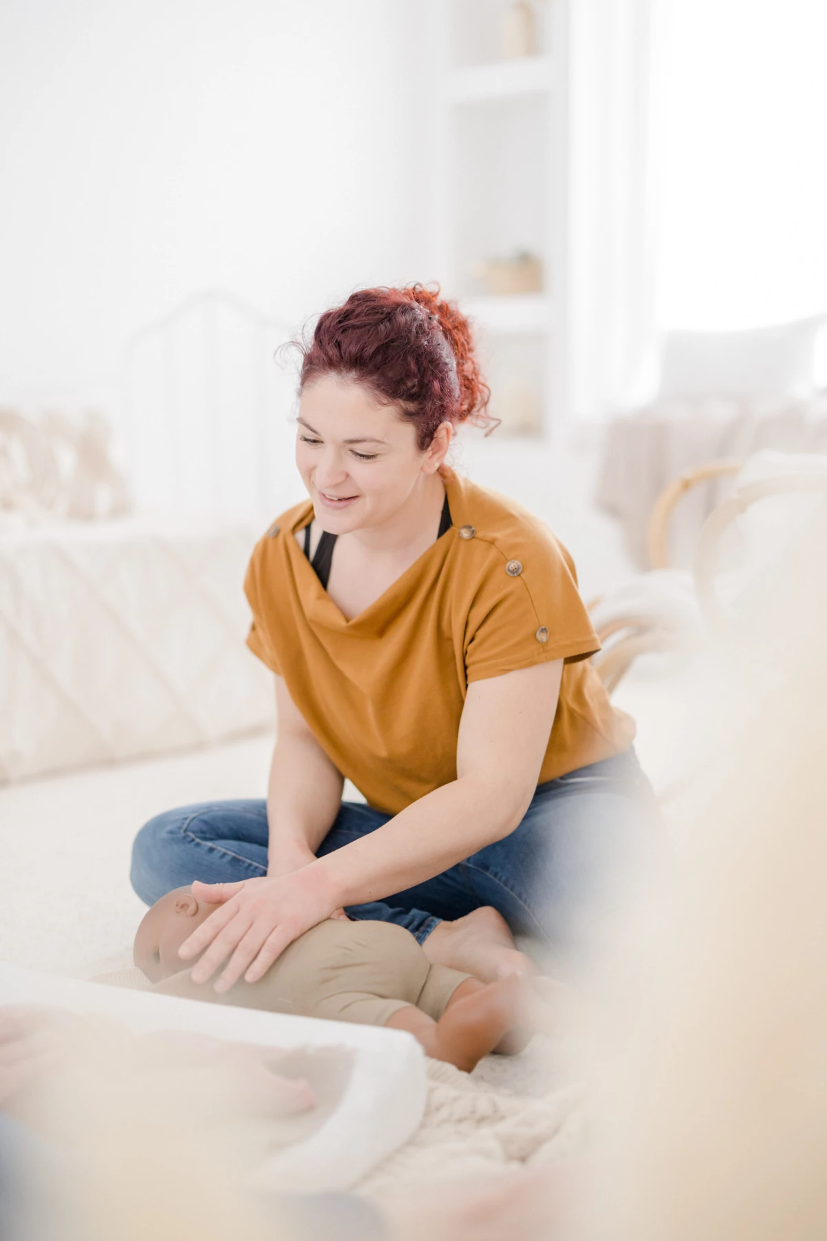 bonheur marron gris orange lit