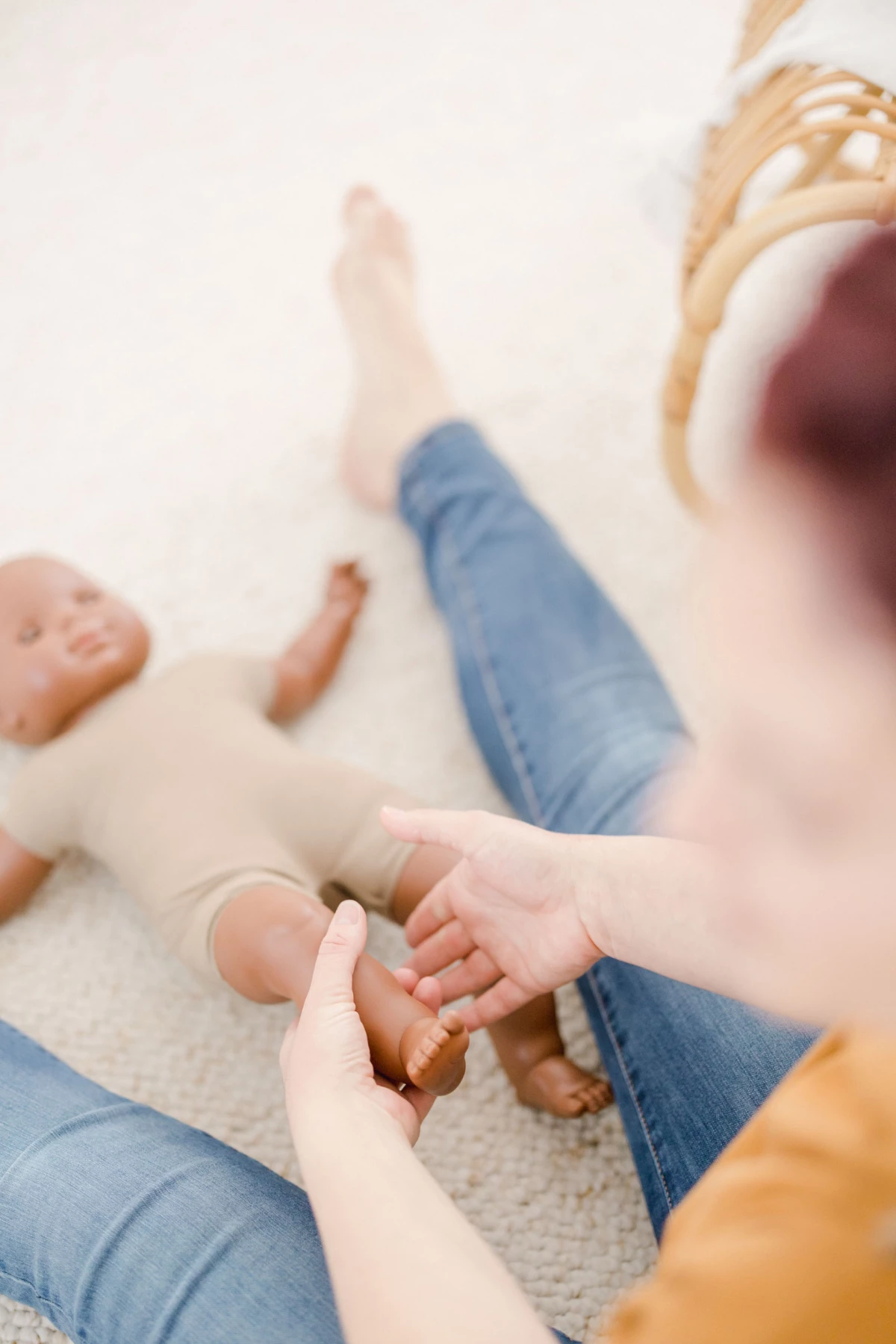 enfant poignet marron gris